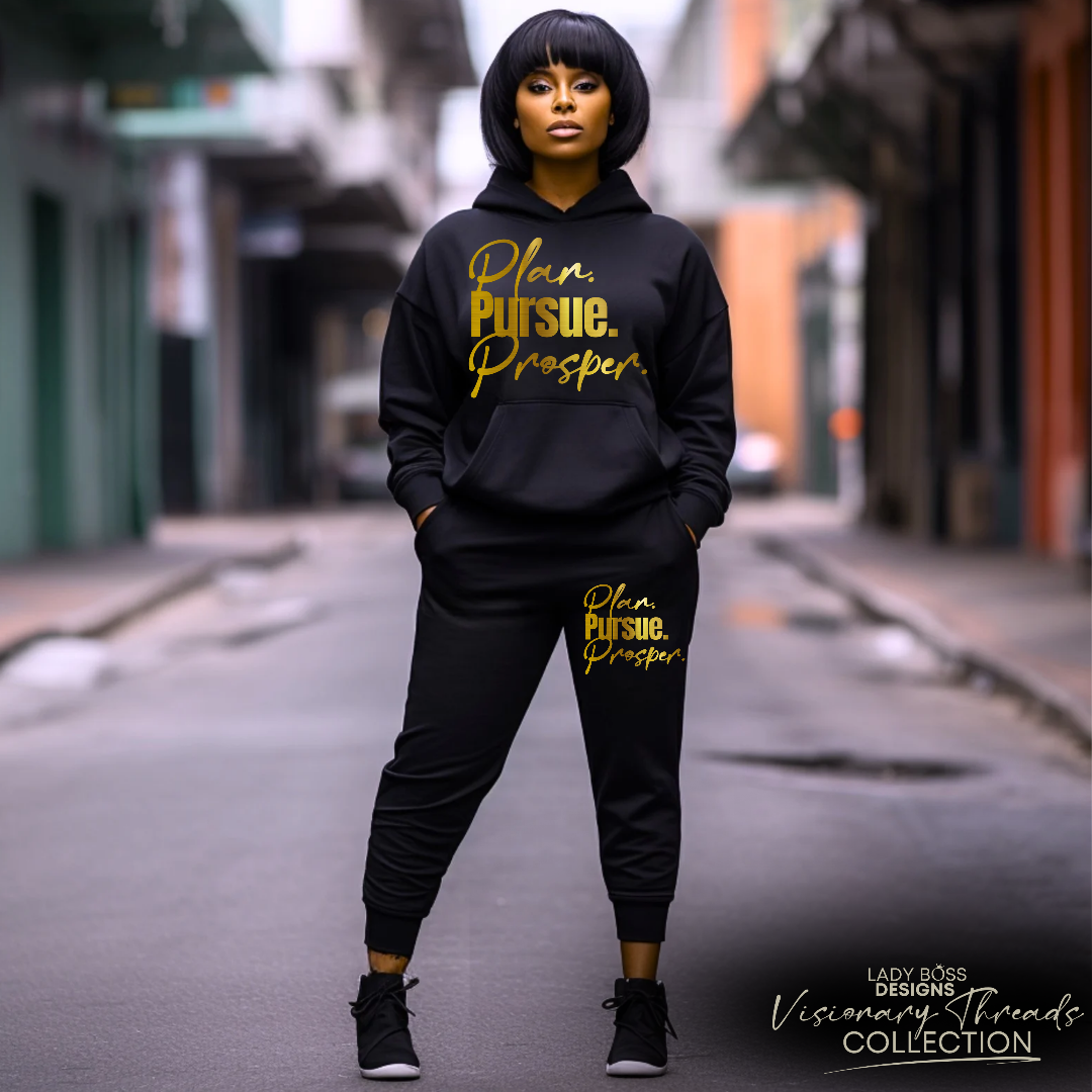 PLAN. PURSUE. PROSPER Jogger sets